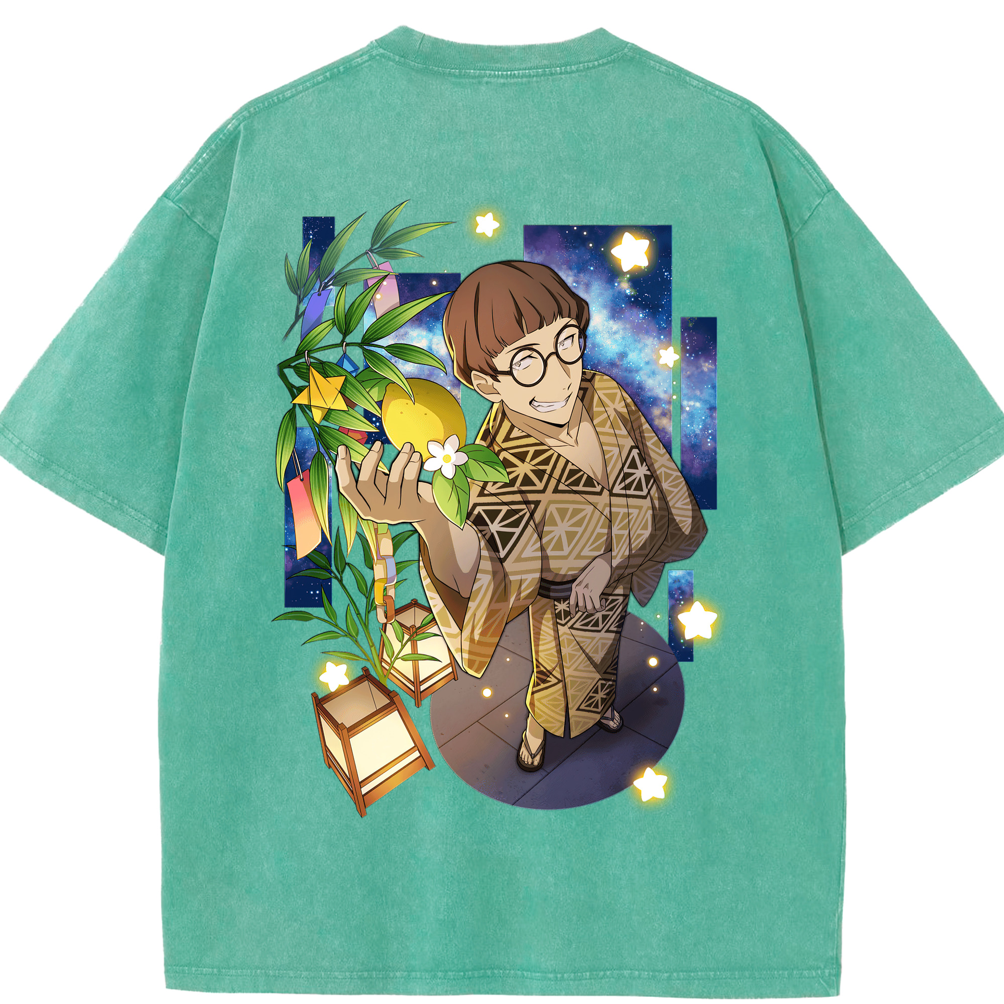 （画像用） 文豪ストレイドッグス Bungo Stray Dogs 綿100% ヴィンテージ風 半袖Tシャツ（背面プリント）
